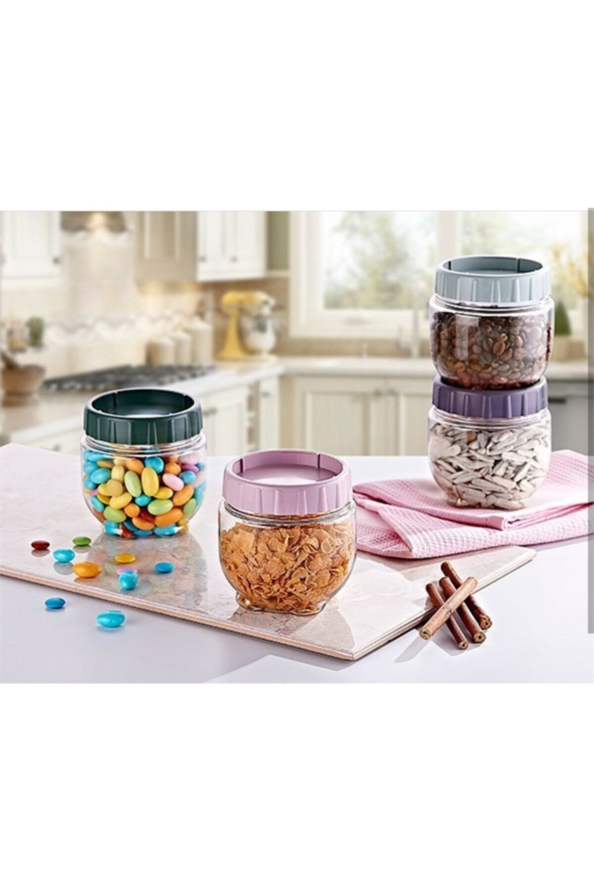 İndiriminVar-Storage Container with Locking Mechanism on Top (1 Piece) 3