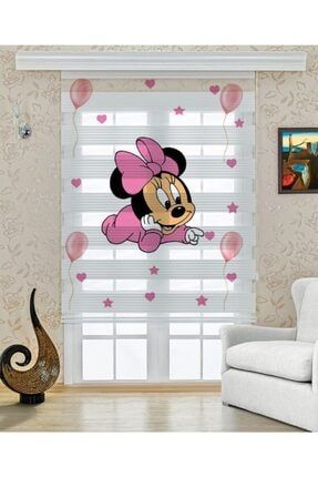 Ucuzperdedunyasi Bebek Minnie Mouse Baskili Cocuk Odasi Stor Zebra Perde Fiyati Yorumlari Trendyol