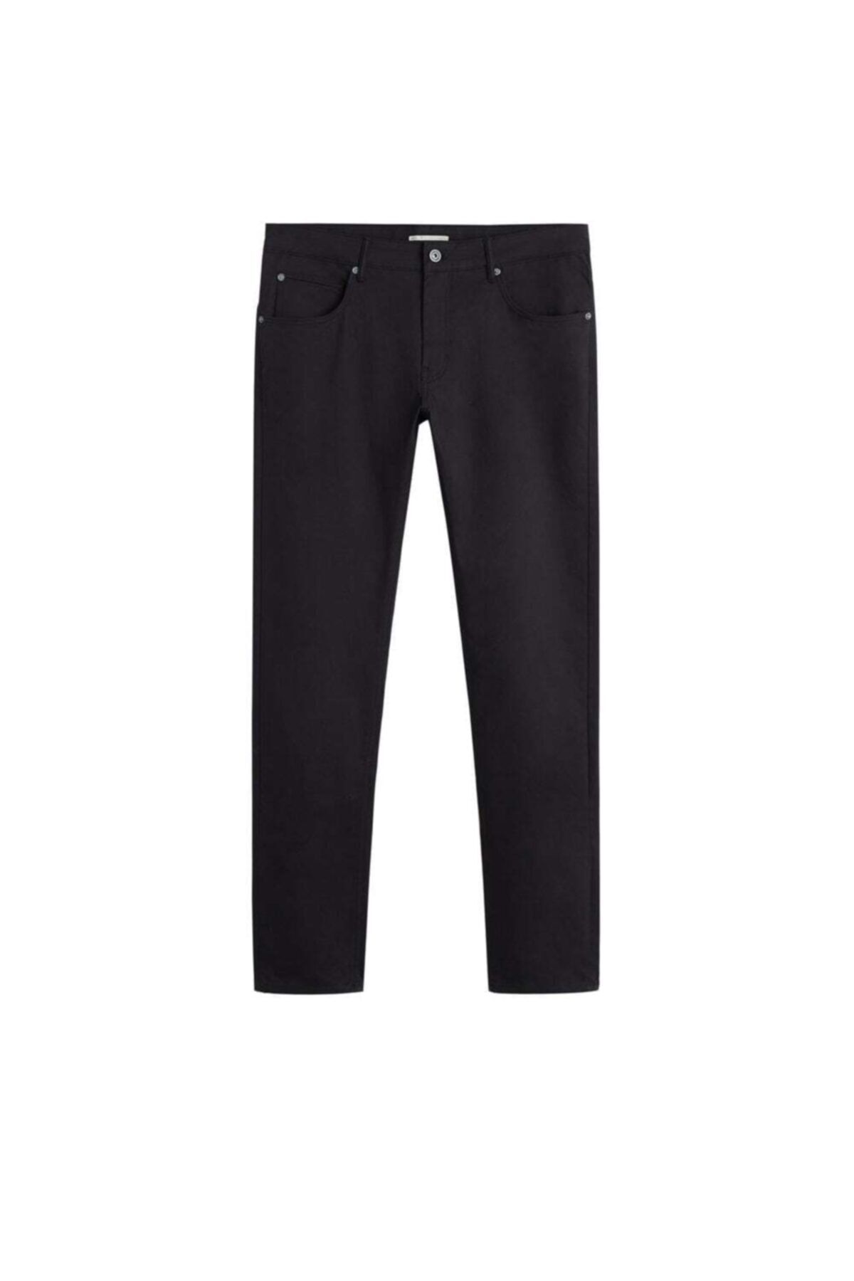 Erkek Siyah Dar Kesim Denim Görünümlü Serj Pantolon  67000520