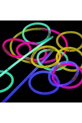 100 Parça Glow Stick Işıklı Karanlıkta Parlayan Fosforlu Çubuk (50 Adet Çubuk 50 Adet Bağlantı) frstv-ANKAKH-00641-10508