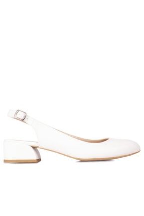 Kadın Beyaz Büyük & Küçük Numara Ayakkabı MR_111306_468