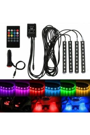Eroglu Arac Ici Aydinlatma Kumandali Muzige Duyarli 12 Led Ayak Alti Led 7 Renk Rgb Trendyol
