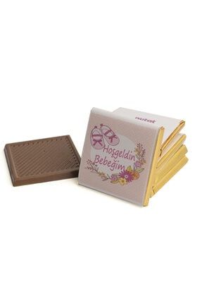 Isimli Kız Bebek Çikolatası (48 Madlen Çikolata + Sunum Kutusu) ND06002