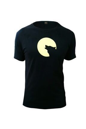 Unisex Siyah Orijinal Tasarımlı T-shirt EMN122312