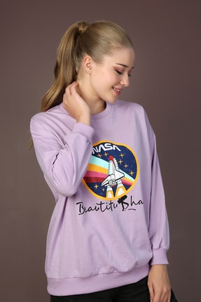 nasa sweatshirt trendyol