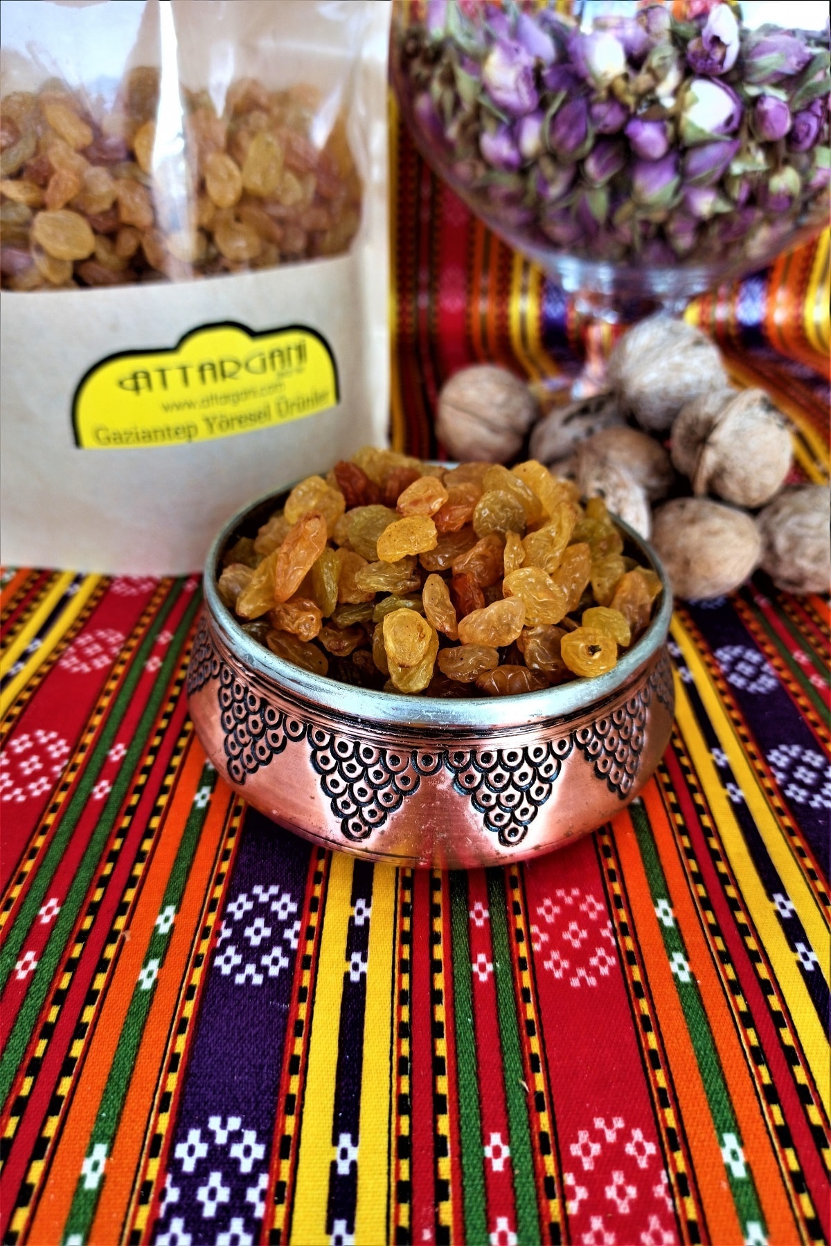 Attargani Çekirdeksiz Sarı Üzüm Dökme 500 Gr