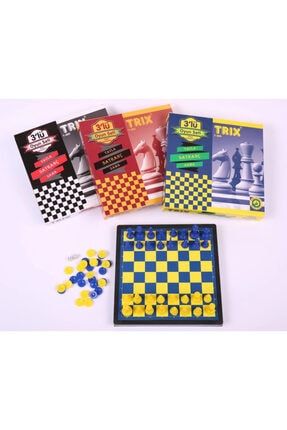 Fenerbahçeli 3lü Oyun Seti (satranç-dama-tavla) 1