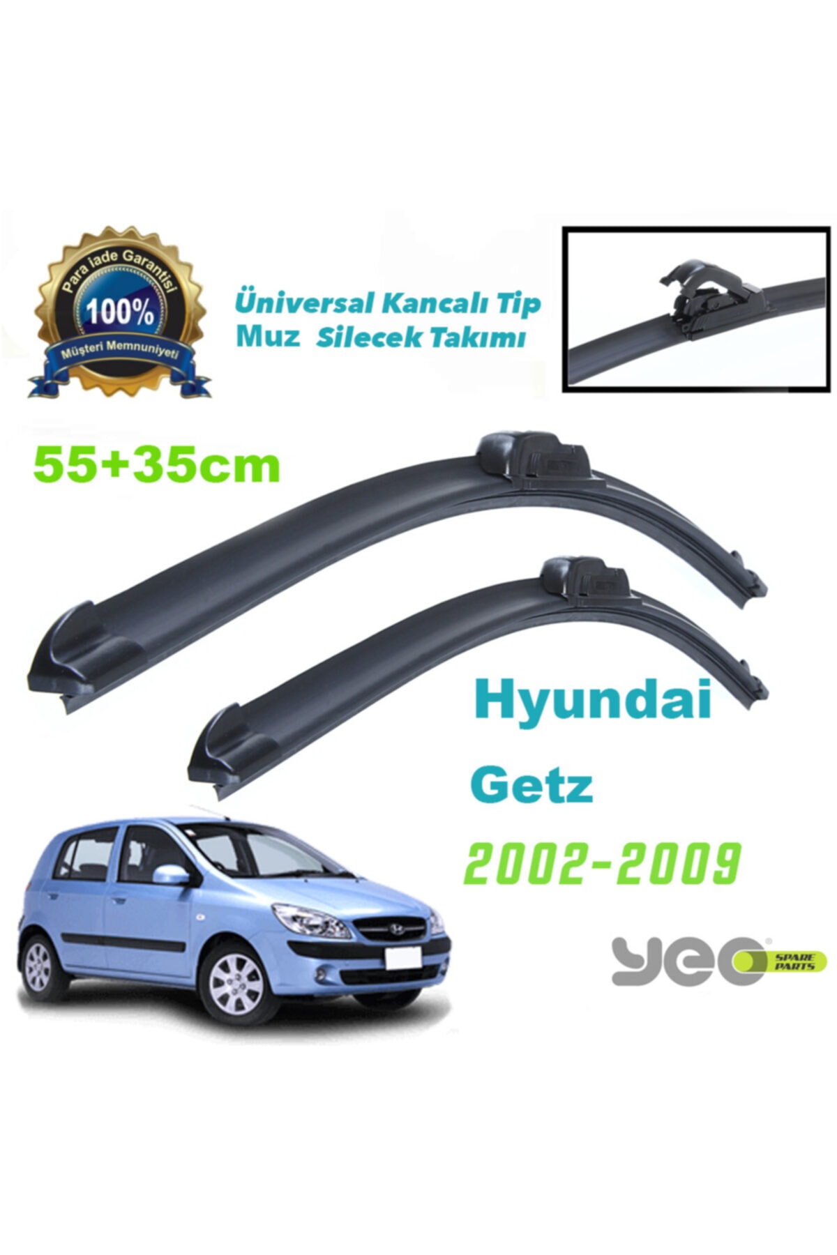 YEO Hyundai Getz Aeroflex Muz Silecek Takımı