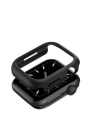 Apple Watch 7 45 Mm Siyah Tam Kaplayan Komple Ekran Koruyucu Gard Kasa 45mm 12054