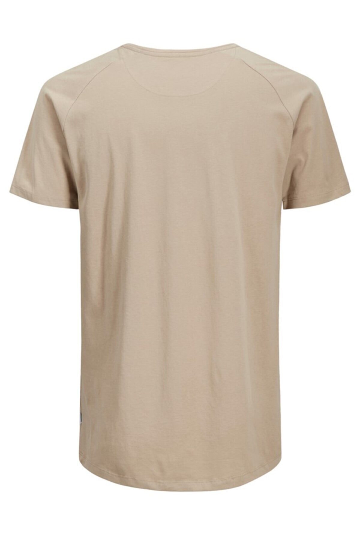 تی شرت جک اند جونز مردانه پنبه ای بژ بیسیک راسته Regular/رگولار    بیسیک Daily/روزانه | Jack & Jones 12164936 TR - تصویر 4