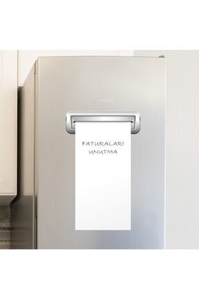Glory Decoart Beyaz Kağıt Çıktılı Büyük Boy Buzdolabı Magneti Ve Kalemi- 35x55cm notepadmagnet015