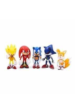Sonic Mini Figür Seti 5 Figürlü Oyuncak 1561125631524