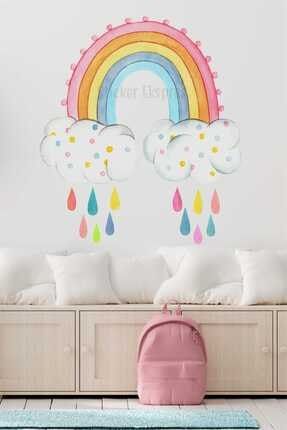 Renkli Bonbon Gökkuşağı Çocuk Odası Duvar Sticker Seti SSTCKREKSP265