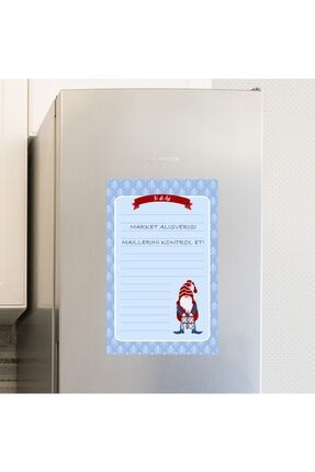 Glory Decoart Kış Konseptli To Do List Büyük Boy Buzdolabı Magneti Ve Kalemi- 35x55cm notepadmagnet001
