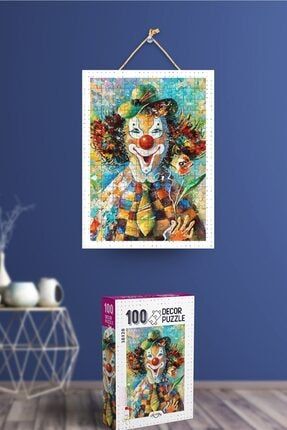 100 Parça Palyaço Puzzle Yapıştırıcı Ve Ip Hediyeli - NT0P00024