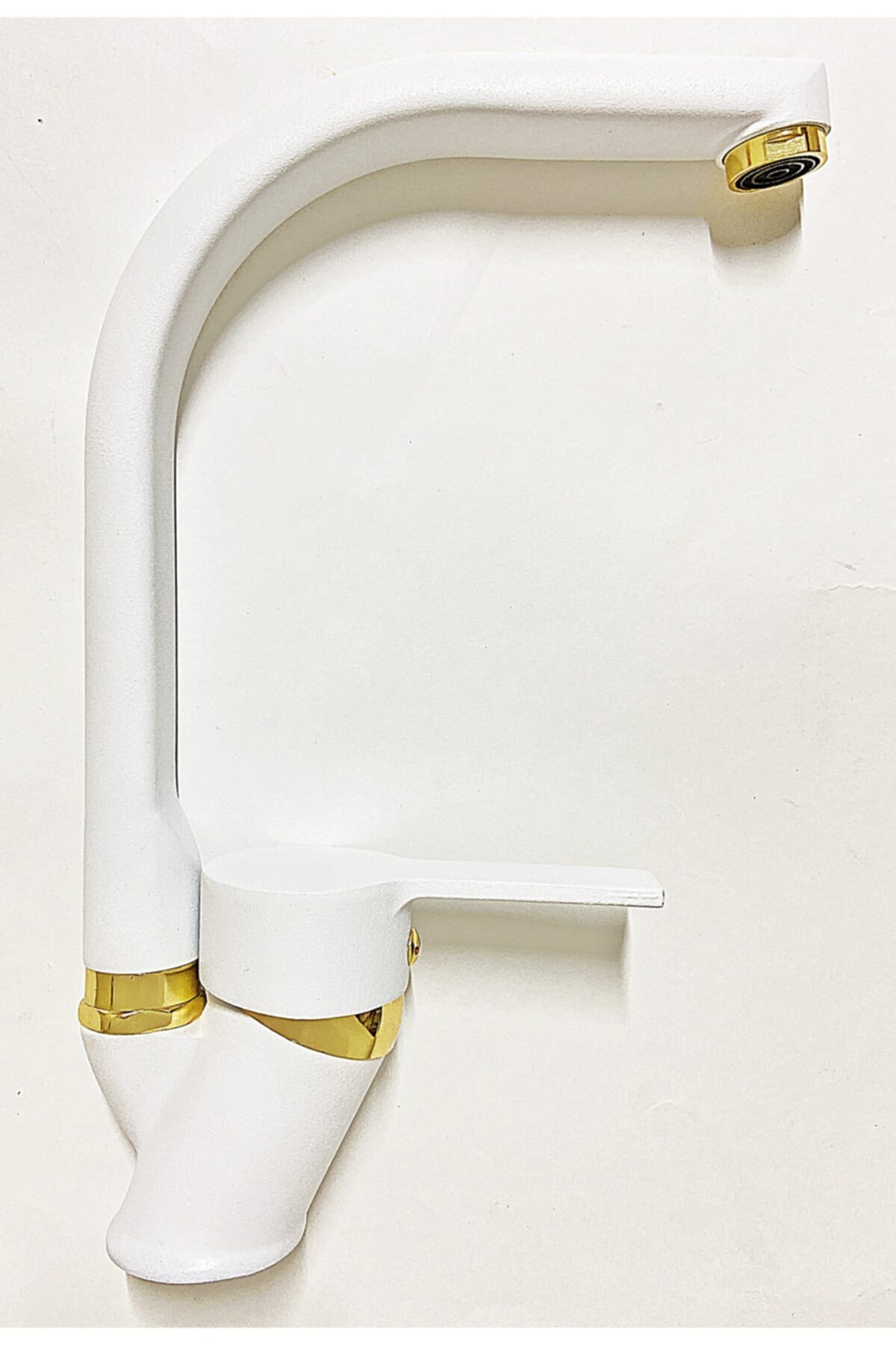 Armilla White Gold Fish Back Tubular Luxury Design Kitchen Sink Faucet Faucet Fountain
