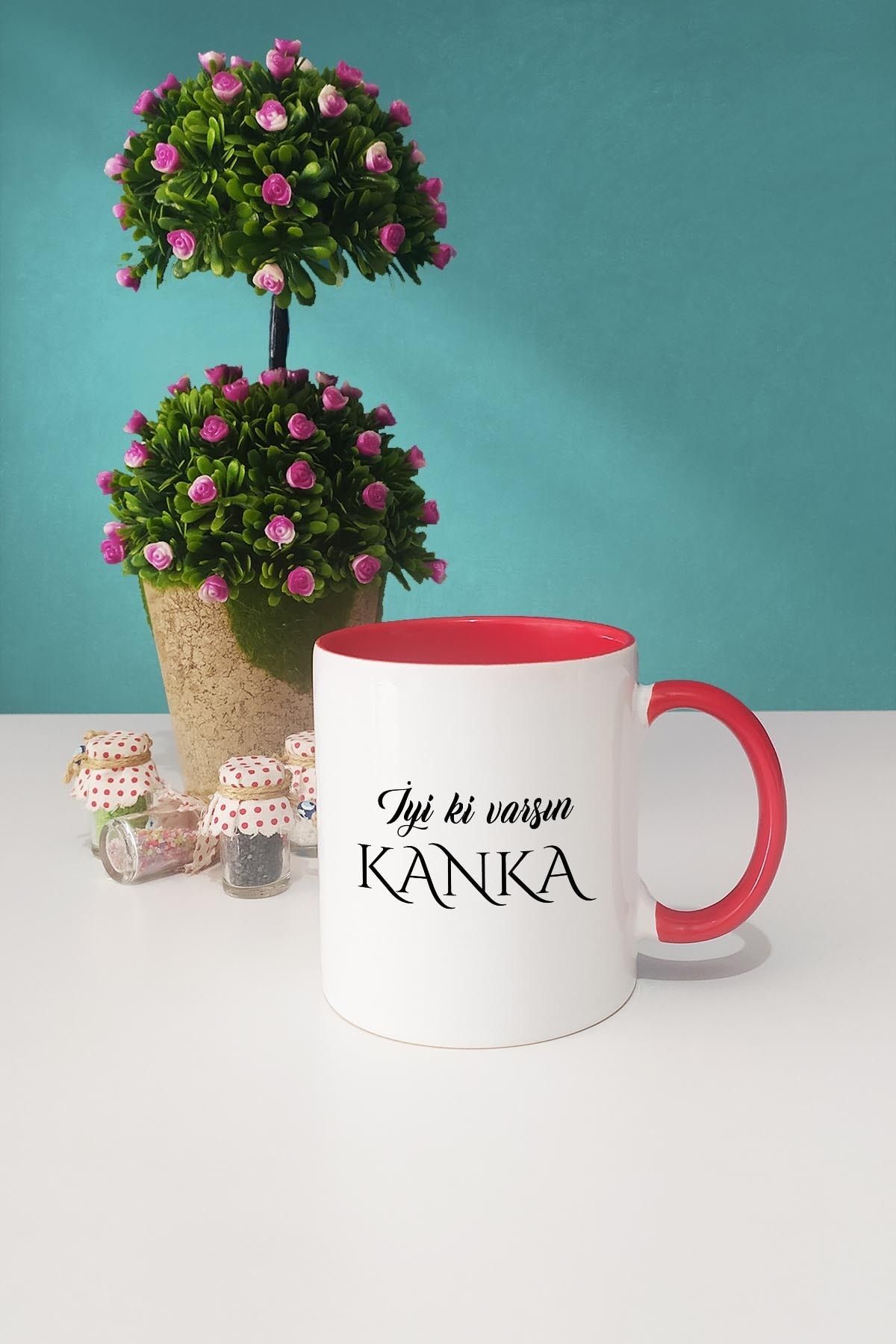 Hedizu-Happy You Kanka Kankaya Gift Mug Cup Red 2