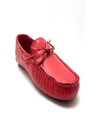 Önü Bağcıklı Erkek Lüfur Kırmızı Ayakkabı VYS-SR-3791-KIRMIZI
