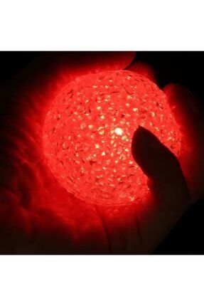 Led Işıklı Kırılmaz Kristal Top Dekoratif Gece Lambası 6.5 cm Çap KT6,5