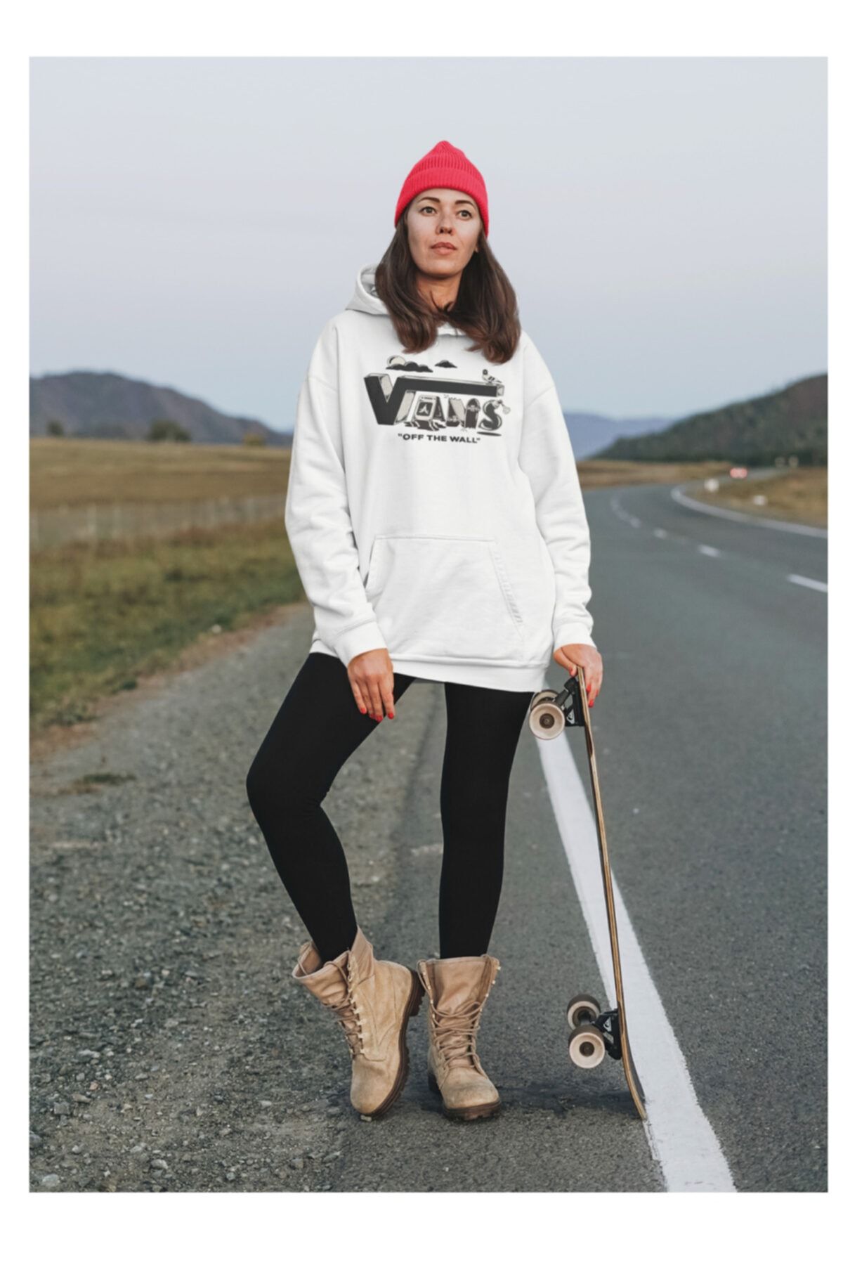 هودی ونس مردانه زنانه سفید برند Vans