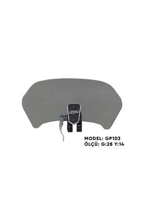 Gp103 Universal Asansörlü Deflektör Füme Siyah Apar GP06010401201939SIY