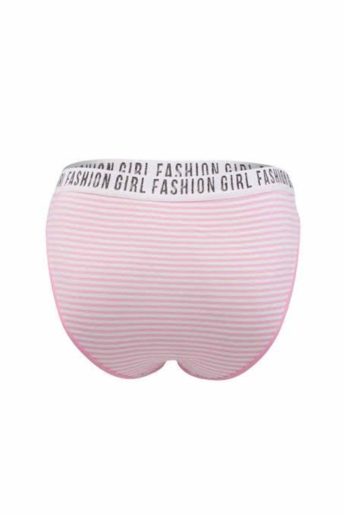 Tutku-Pink Striped Fashion Girl Women's Slip Panties 2