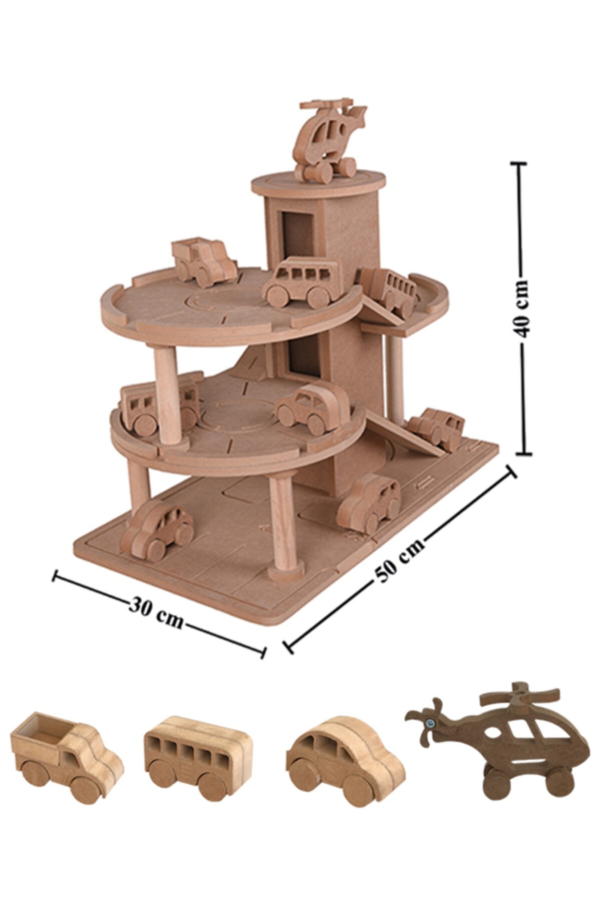 مجموعه گاراژ پارکینگ چوبی سه‌طبقه اوزکا هوبی
