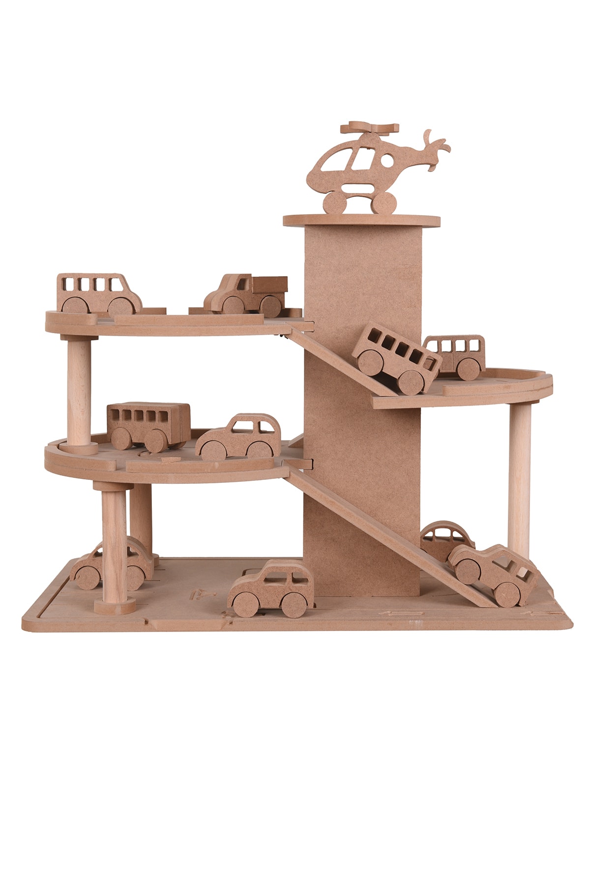 مجموعه گاراژ پارکینگ چوبی سه‌طبقه اوزکا هوبی