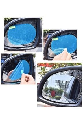 Kolay Görüş Film Buğu Önleyici Araba Oto Dış Ayna Yağmur Tutmaz Kaydırıcı Film Araç Dış Dikiz Aynası RE0093.4