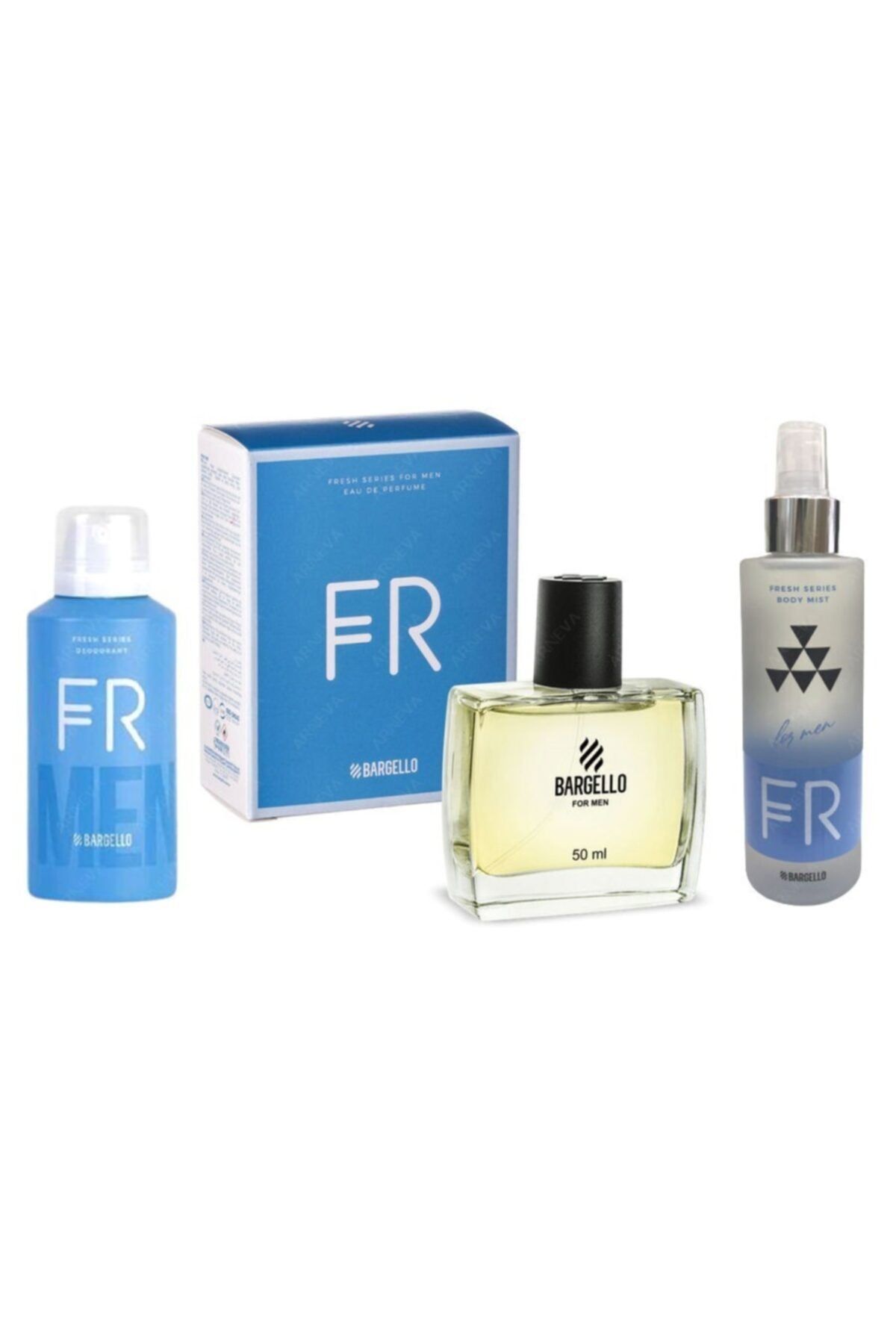 ست عطر مردانه 735 Fresh Edp+deo+body Mist Bargello
