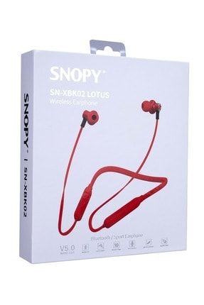 Sn-xbk02 Lotus Kırmızı Boyun Askılı Mıknatıslı Bluetooth Kulaklık ECX03458