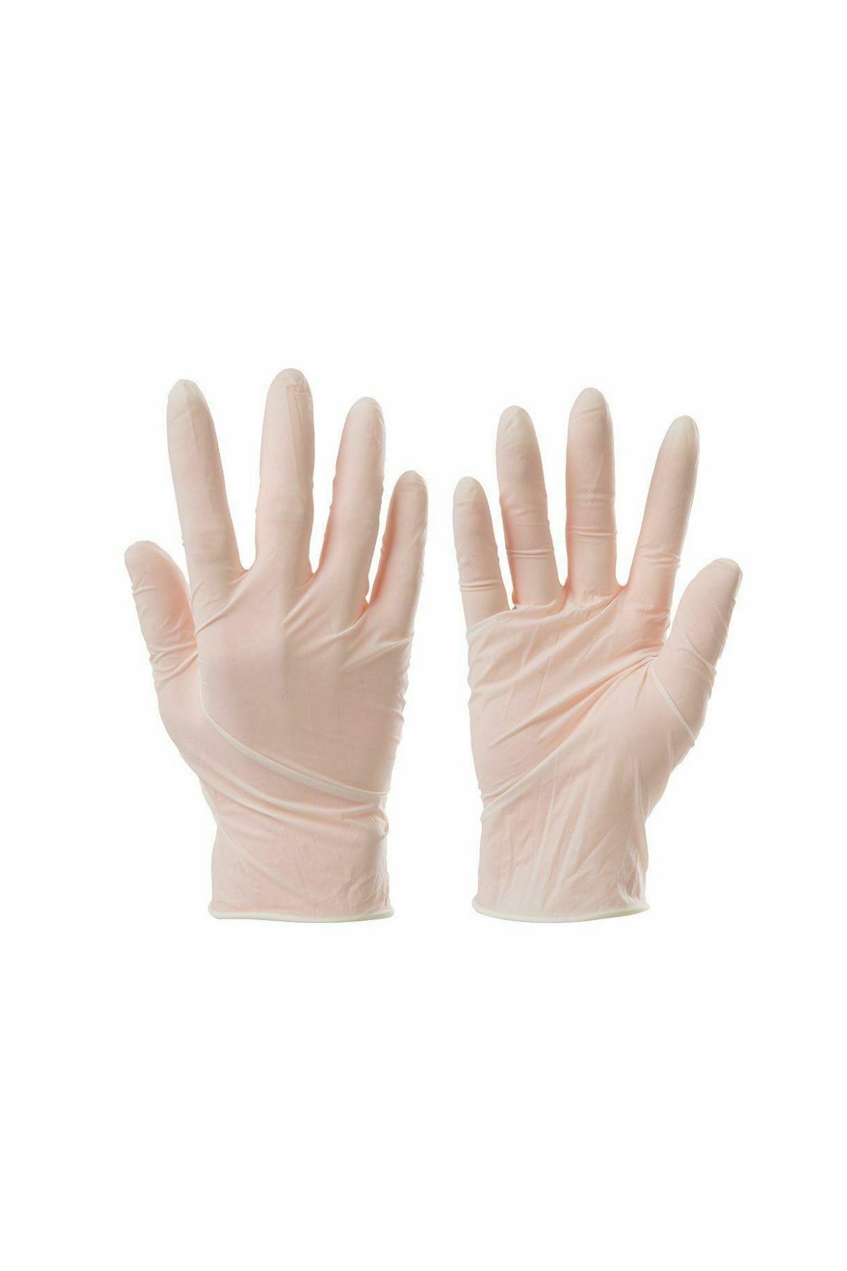 İhtiyaç Limanı-White Powdered Latex Gloves Size L 10 Pairs 20 Pieces Cleaning Gloves 2