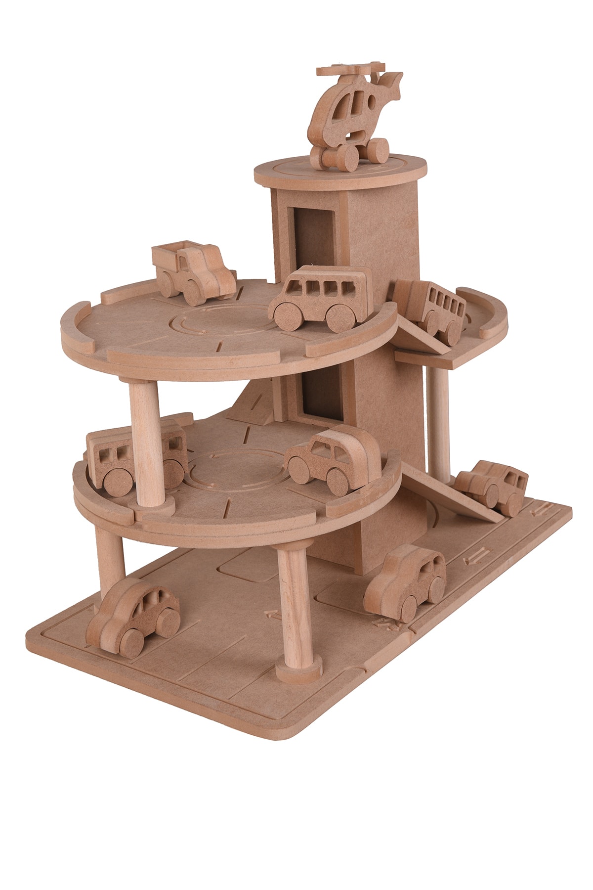 مجموعه گاراژ پارکینگ چوبی سه‌طبقه اوزکا هوبی