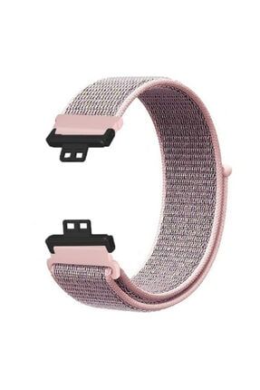 Huawei Watch Fit Elegant Kordon Cırtcırt Kumaş Ayarlanabilir Bronz smyy185600606806849