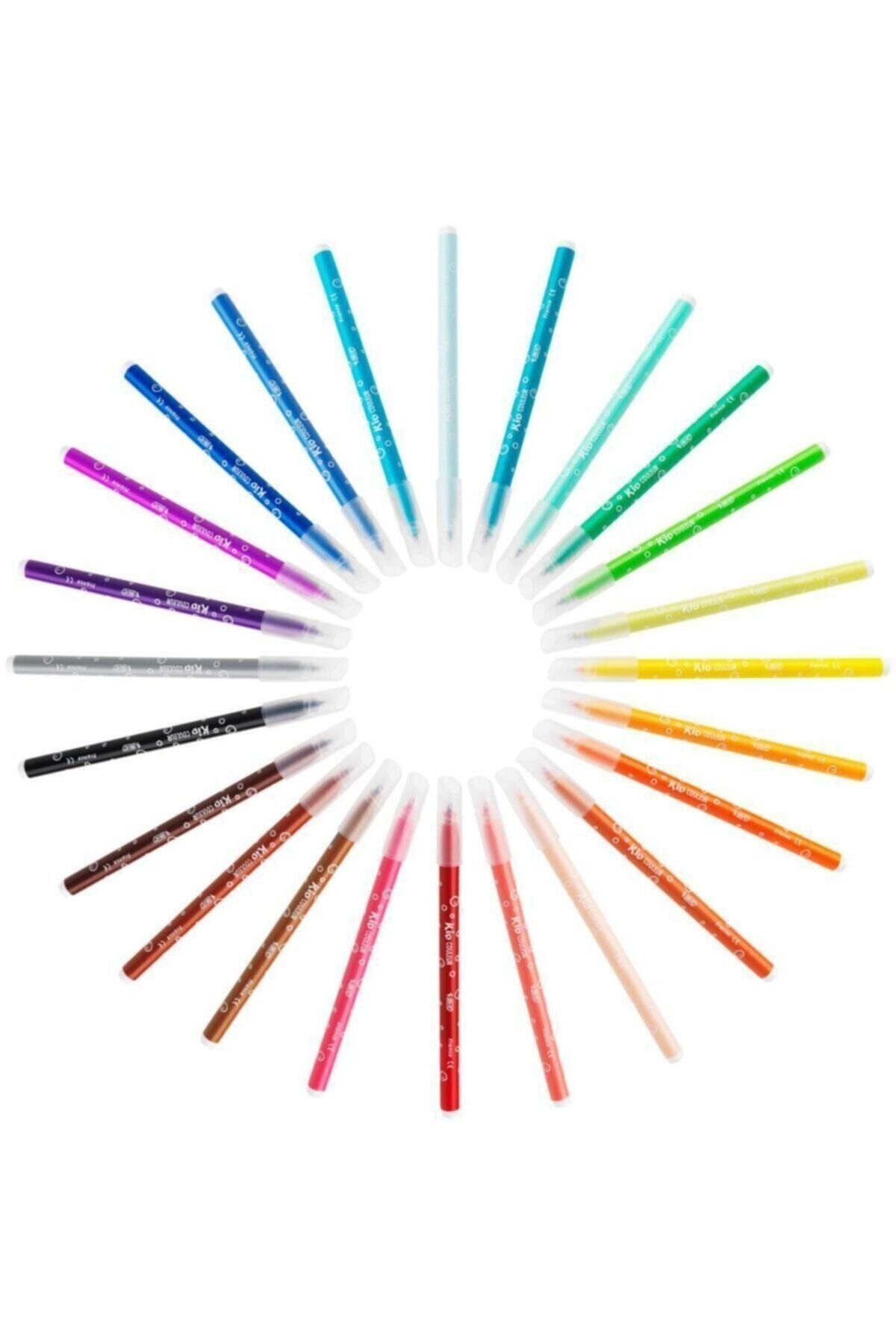 Bic Kids Kid Couleur Yıkanabilir Keçeli Boya Kalemi 24 Renk 841800 GU8598