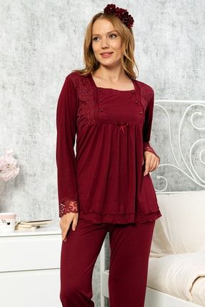 Dantelli Lohusa Kadın Pijama Takım 6192