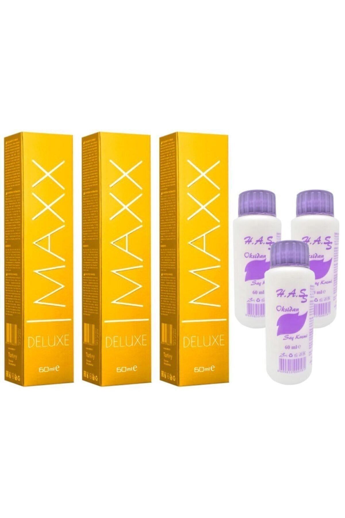 رنگ مو آبی مردانه و زنانه لوله 911.1 بازکن اضافی خاکستر زرد 60 میل 3+3 اکسیدان MAXX DELUXE