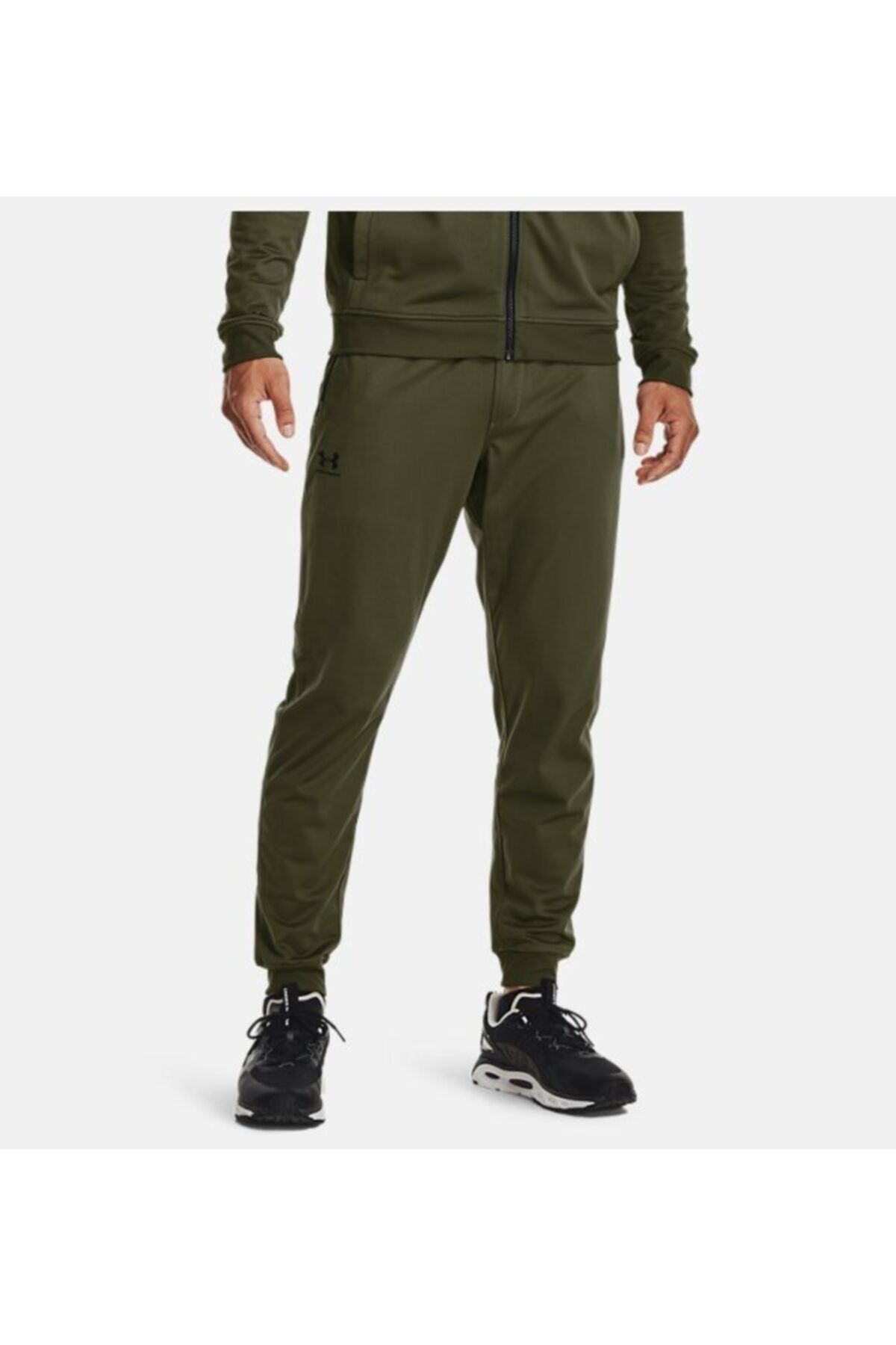 1290261 شلوار ورزشی مردانه تریکو جوگر خاکی اسپرت استایل Under Armour