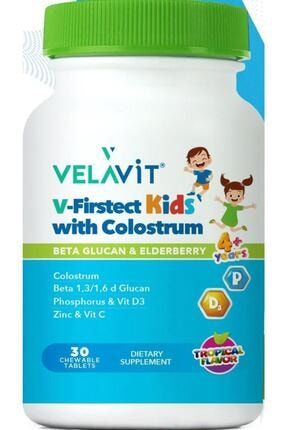 V-firstect Kids With Colostrum 30 Tablet Kolostrum,d3 Vitamini Ve Beta Glukan Içeren Gıda Takviyesi VİS-VEL-010