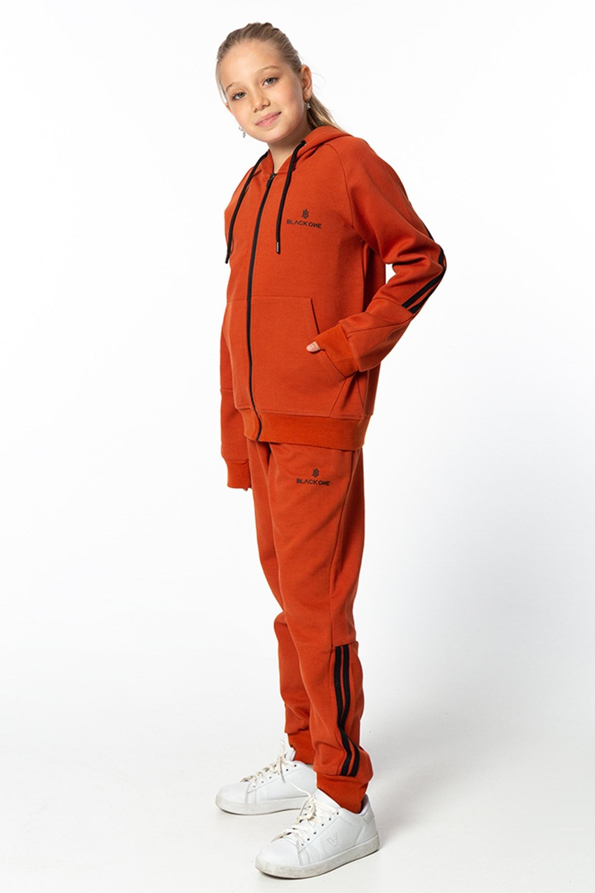 Orange and best sale black sweatsuit