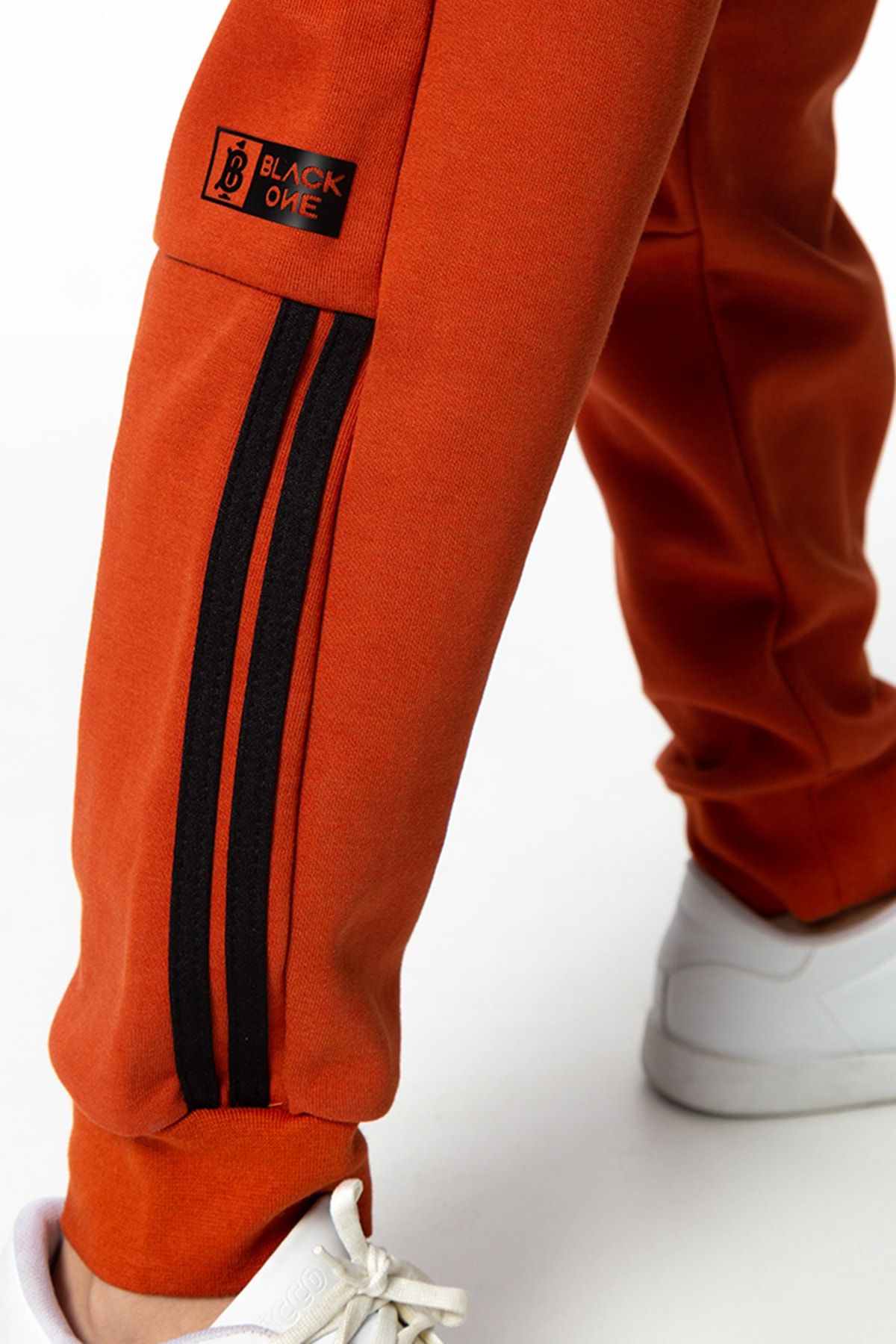 Black One Sweatsuit set Orange Regular fit Trendyol