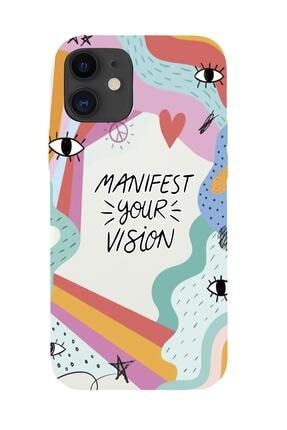 Iphone 12 Uyumlu Manifest Your Vision Premium Silikonlu Telefon Kılıfı MCIPLMNFST78