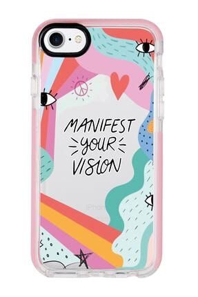 Iphone 7 Manifest Your Vision Candy Bumper Silikonlu Telefon Kılıfı MCCBMNFST29