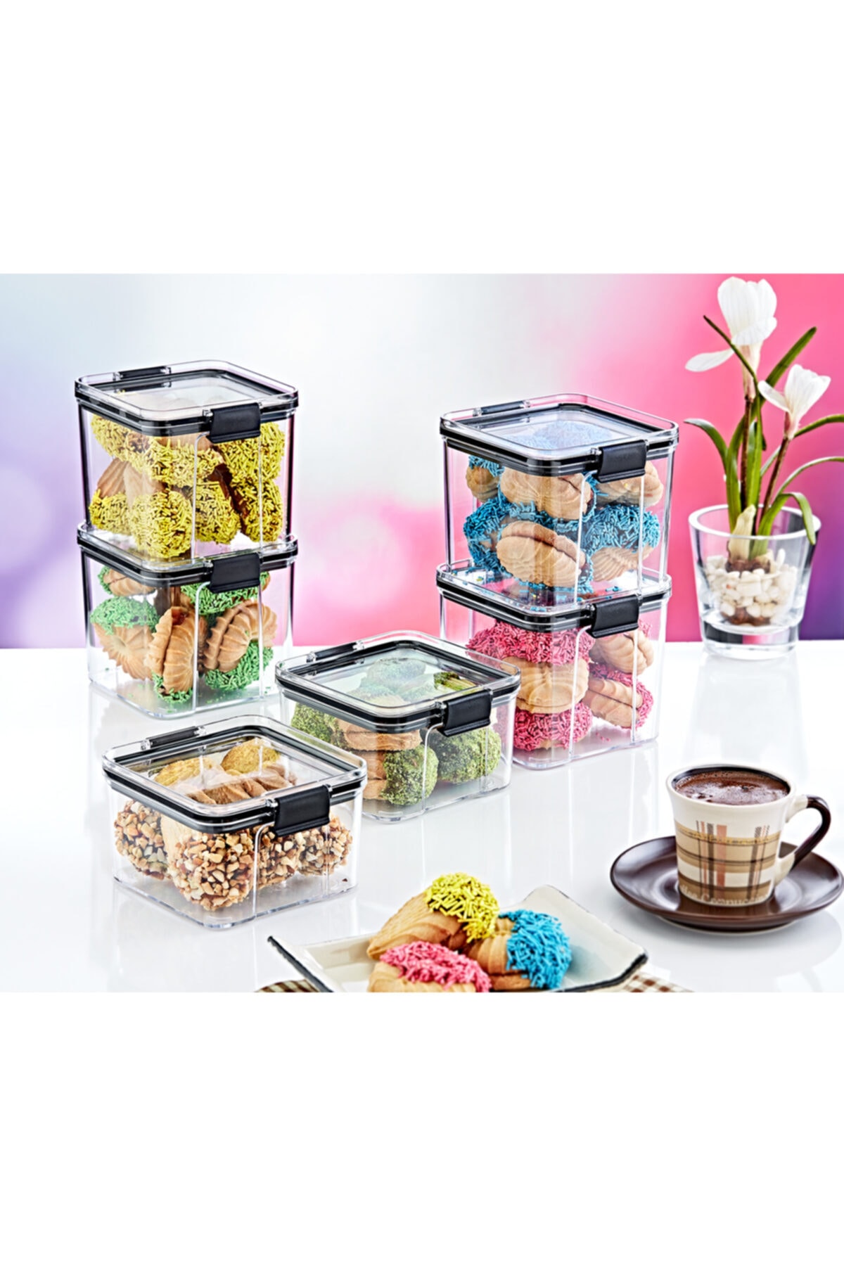 Box Up Saklama Kapları - 3'lü Set Orta 3 X 700 ml - [ft-105