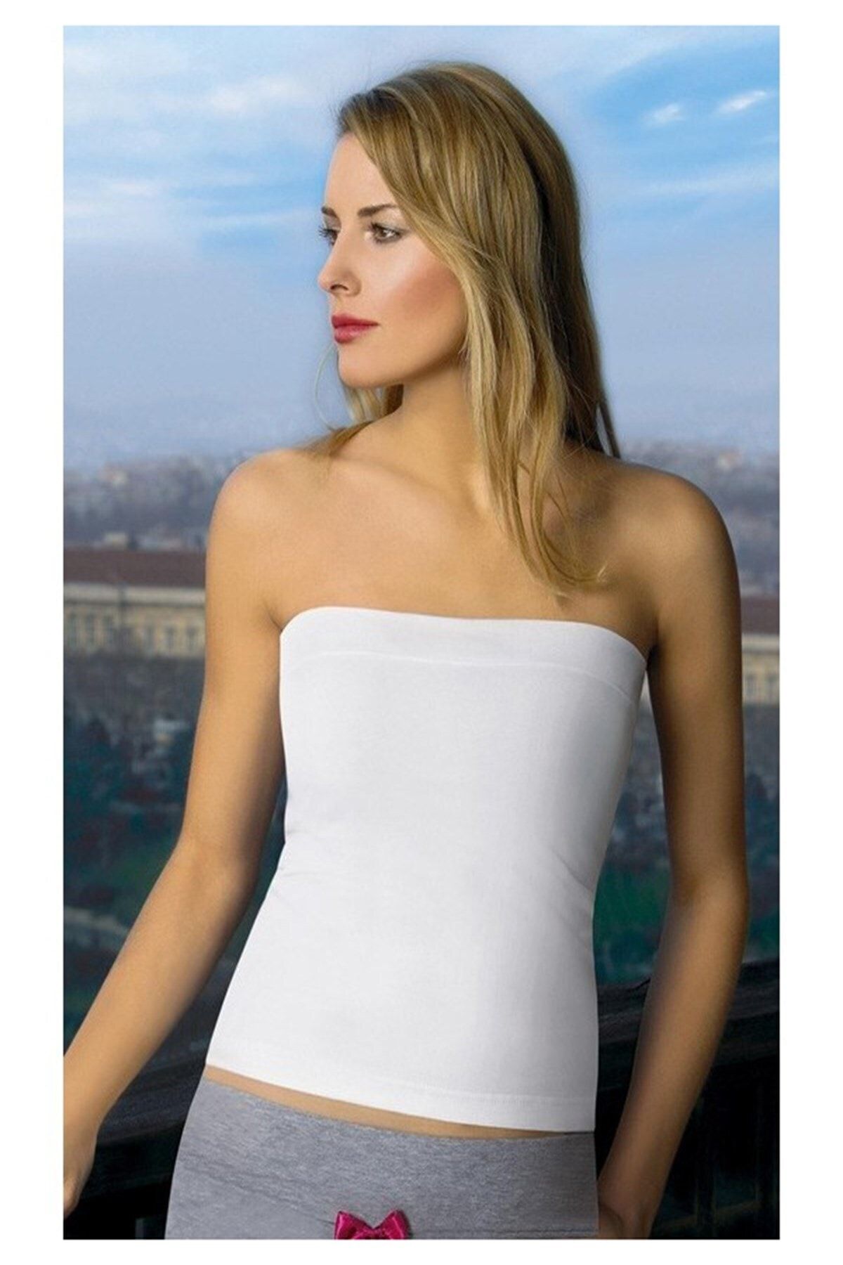 White strapless deals undershirt