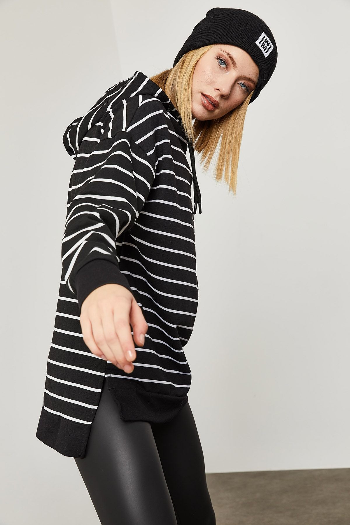 XHAN-Striped Sweatshirt 0YZK8-10532-02 3