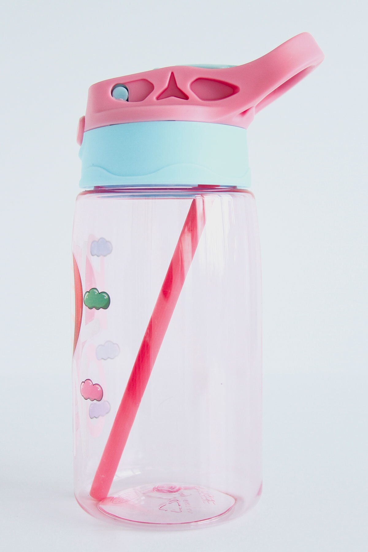 forte luva Pembe Balon Desenli Emzikli 420 Ml Su Matarası fotoğrafı 3 (önizleme)