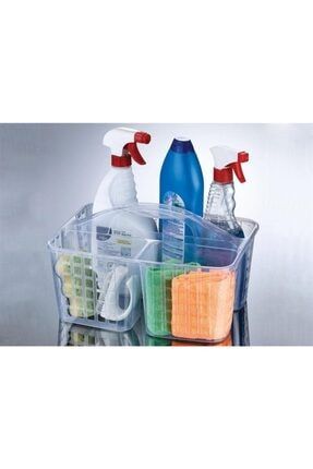 Plastik Geniş Bölmeli Banyo Mutfak Eşya Düzenleyici Sepet STG-562