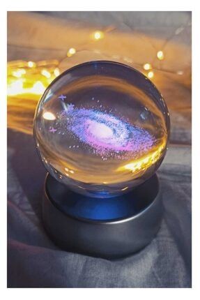 Samanyolu Galaksi Kristal Cam Küre Işıklı herkesetoptantic219
