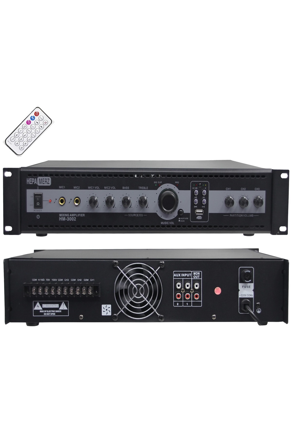 Hepa-Merz Hm-3002 3 Bölgeli Anfi 300 Watt Trafolu Usb (3x100w